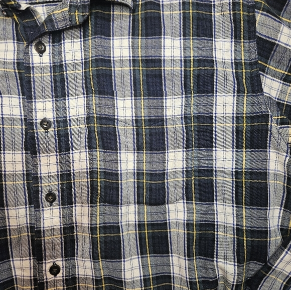 L.L. Bean XL Large Scotch Plaid Flannel Mens Shirt 228061 - Picture 3 of 10